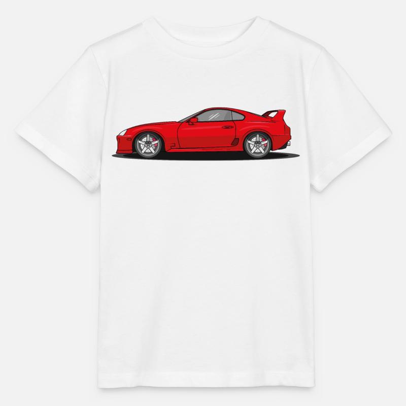 Voiture de sport japonaise Supra - T-shirt bio MINI CREATOR Stanley/Stella Enfant - blanc