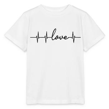 Love Heart Rate - Stanley/Stella MINI CREATOR Kids’ T-Shirt - white - Front - Maike (125cm)
