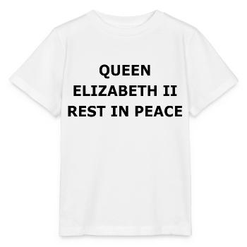 QUEEN ELIZABETH II REST IN PEACE - Stanley/Stella MINI CREATOR Kids’ T-Shirt - white - Front - Maike (125cm)