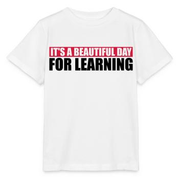belle journée pour apprendre - T-shirt bio MINI CREATOR Stanley/Stella Enfant - blanc - Devant - Maike (125cm)