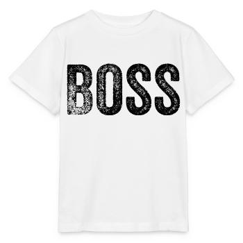 funny boss - Stanley/Stella MINI CREATOR Kids’ T-Shirt - white - Front - Maike (125cm)