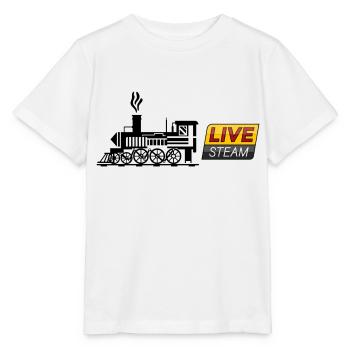 Live Steam - Steam Locomotive - Stanley/Stella MINI CREATOR Kids’ T-Shirt - white - Front - Maike (125cm)