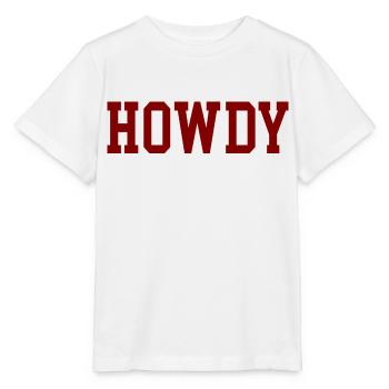 Howdy Western Wilder Westen Cowboys - Stanley/Stella Kinder T-Shirt MINI CREATOR  - Weiß - Vorne - Maike (125cm)
