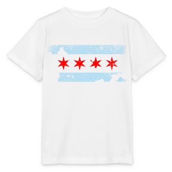 Chicago Illinois - Stanley/Stella Kinder T-Shirt MINI CREATOR  - Weiß - Vorne - Maike (125cm)