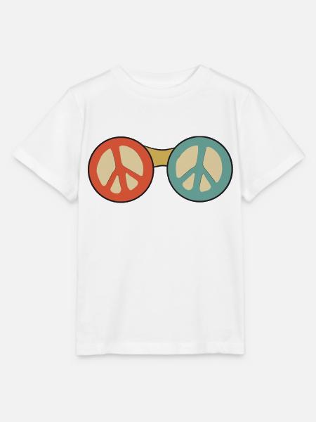 Sonnenbrille Frieden Frieden Symbol - Stanley/Stella Kinder T-Shirt MINI CREATOR - Weiß