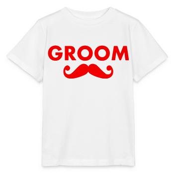 Groom - T-shirt bio MINI CREATOR Stanley/Stella Enfant - blanc - Devant - Maike (125cm)