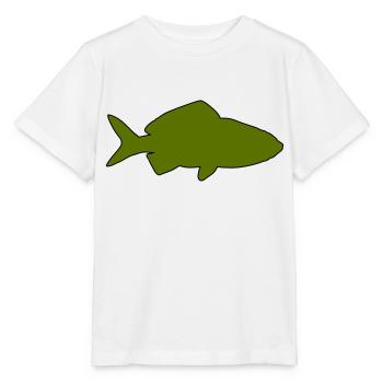 Poisson rouge - T-shirt bio MINI CREATOR Stanley/Stella Enfant - blanc - Devant - Maike (125cm)