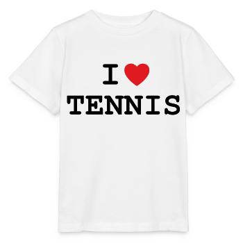 Ich liebe Tennis - Stanley/Stella Kinder T-Shirt MINI CREATOR  - Weiß - Vorne - Maike (125cm)