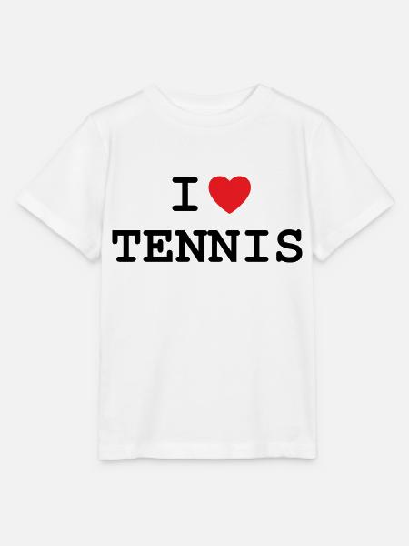Ich liebe Tennis - Stanley/Stella Kinder T-Shirt MINI CREATOR  - Weiß