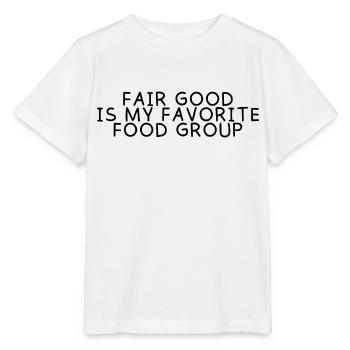 Fair Food Is My Favorite Food Group 3 - Stanley/Stella Kinder T-Shirt MINI CREATOR  - Weiß - Vorne - Maike (125cm)