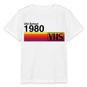 Old School 1980 - VHS - T-shirt bio MINI CREATOR Stanley/Stella Enfant - blanc - Devant - Maike (125cm)