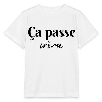 Ça passe crème - T-shirt bio MINI CREATOR Stanley/Stella Enfant - blanc - Devant - Maike (125cm)