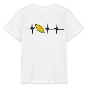 Herzschlag Mais - Stanley/Stella Kinder T-Shirt MINI CREATOR  - Weiß - Vorne - Maike (125cm)