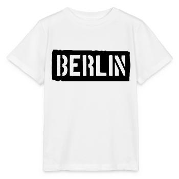 Berlin Slogan - Brandenburger Tor - Alexanderplatz - Stanley/Stella Kinder T-Shirt MINI CREATOR  - Weiß - Vorne - Maike (125cm)