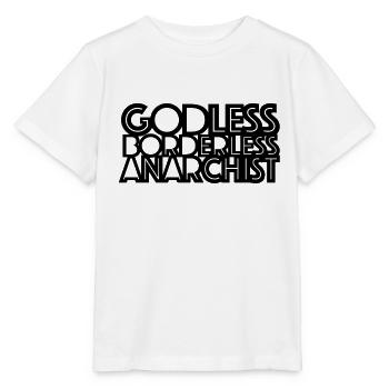 Anarchiste sans frontières 006 02 - T-shirt bio MINI CREATOR Stanley/Stella Enfant - blanc - Devant - Maike (125cm)