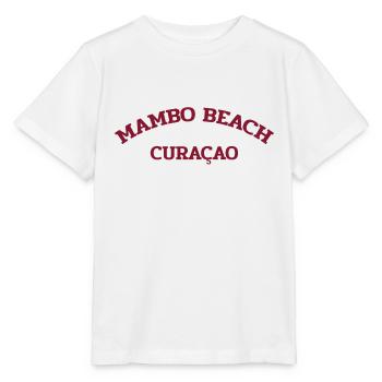 Mambo Beach - Curacao - Dutch Caribbean - Karibik - Stanley/Stella Kinder T-Shirt MINI CREATOR  - Weiß - Vorne - Maike (125cm)