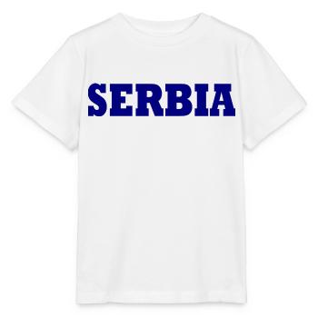 Serbien - Stanley/Stella Kinder T-Shirt MINI CREATOR  - Weiß - Vorne - Maike (125cm)
