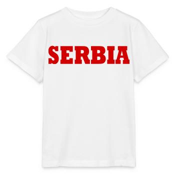 Serbien - Stanley/Stella Kinder T-Shirt MINI CREATOR  - Weiß - Vorne - Maike (125cm)