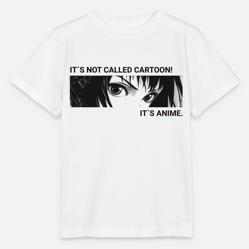 It is called Anime, not Cartoon! - Stanley/Stella MINI CREATOR Kids’ T-Shirt - white