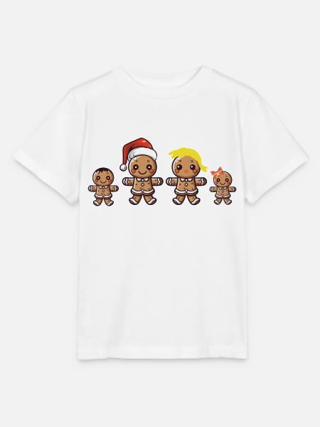 Gingerbread Family - Stanley/Stella Kinder T-Shirt MINI CREATOR - Weiß