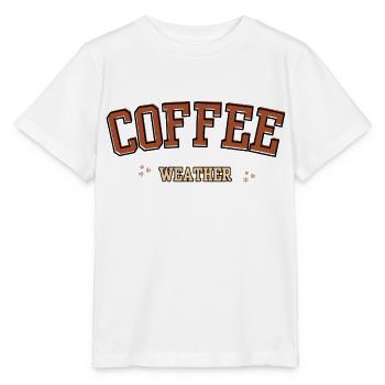 Kaffee-Wetter - Stanley/Stella Kinder T-Shirt MINI CREATOR  - Weiß - Vorne - Maike (125cm)
