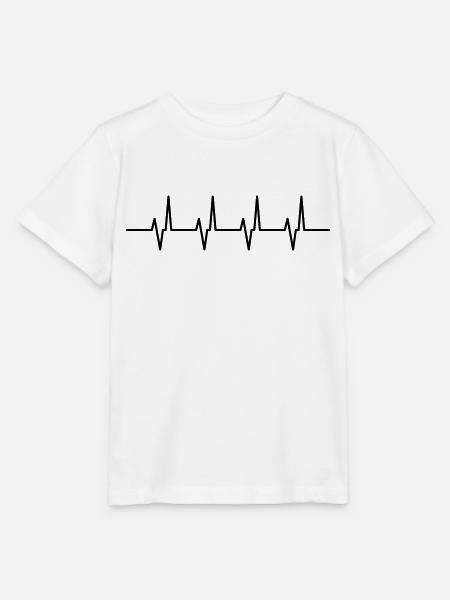 herz frequenz - Stanley/Stella Kinder T-Shirt MINI CREATOR - Weiß
