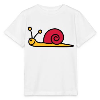 schnecke_3c - Stanley/Stella Kinder T-Shirt MINI CREATOR  - Weiß - Vorne - Maike (125cm)