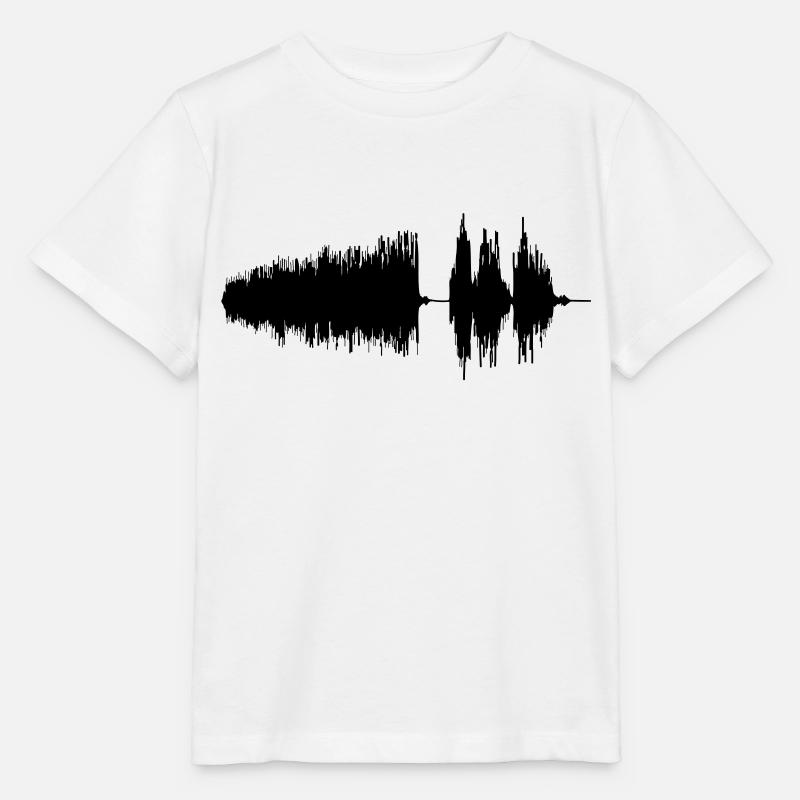 Wellenform - Stanley/Stella Kinder T-Shirt MINI CREATOR  - Weiß
