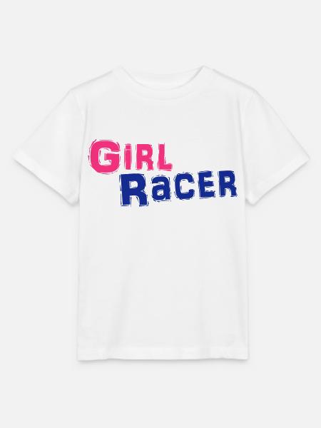 girl racer - Stanley/Stella Kinder T-Shirt MINI CREATOR - Weiß