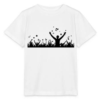 Menschen - Konzert Festival - Stanley/Stella Kinder T-Shirt MINI CREATOR  - Weiß - Vorne - Maike (125cm)