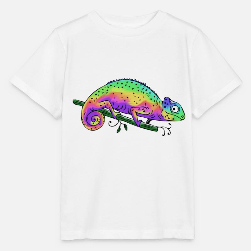 Chameleon - Stanley/Stella MINI CREATOR Kids’ T-Shirt - white