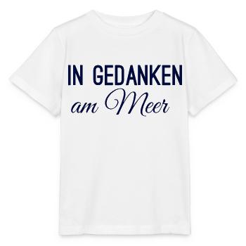 In Gedanken am Meer - Stanley/Stella Kinder T-Shirt MINI CREATOR  - Weiß - Vorne - Maike (125cm)