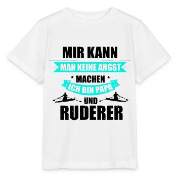 Keine Angst Papa Ruderer Hobby Rudersport Vater - Stanley/Stella Kinder T-Shirt MINI CREATOR  - Weiß - Vorne - Maike (125cm)