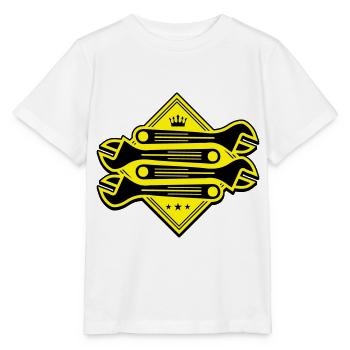 wrench - Stanley/Stella MINI CREATOR Kids’ T-Shirt - white - Front - Maike (125cm)
