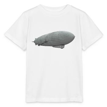 Luftschiff, Zeppelin - Stanley/Stella Kinder T-Shirt MINI CREATOR  - Weiß - Vorne - Maike (125cm)