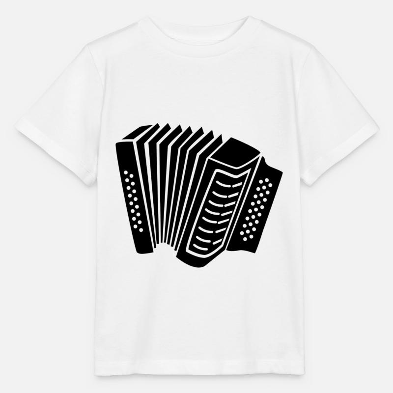Accordéon - T-shirt bio MINI CREATOR Stanley/Stella Enfant - blanc