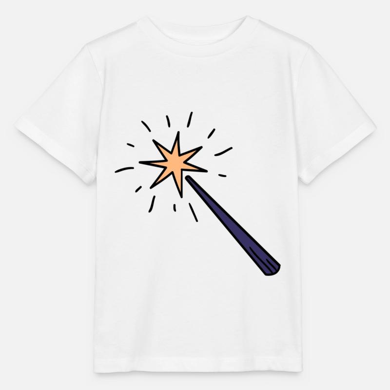 Zauberstab - Stanley/Stella Kinder T-Shirt MINI CREATOR  - Weiß