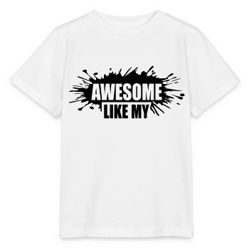 Template Awesome Like My - Stanley/Stella MINI CREATOR Kids’ T-Shirt - white - Front - Maike (125cm)