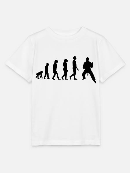 Evolution der Kampfkünste - Stanley/Stella Kinder T-Shirt MINI CREATOR  - Weiß