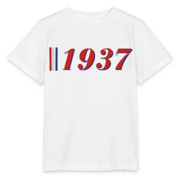 Jahr 1937 - Stanley/Stella Kinder T-Shirt MINI CREATOR  - Weiß - Vorne - Maike (125cm)