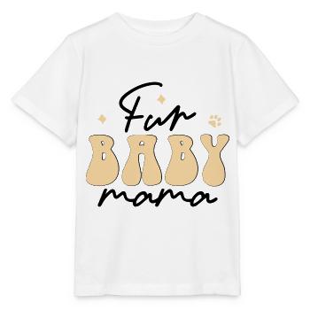 Pelz Baby Mama - Stanley/Stella Kinder T-Shirt MINI CREATOR  - Weiß - Vorne - Maike (125cm)
