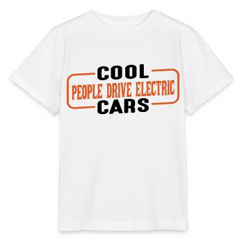 Cool People Drive Electric Cars 3 - Stanley/Stella MINI CREATOR Kids’ T-Shirt - white - Front - Maike (125cm)