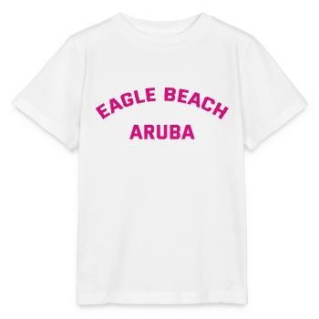 Eagle Beach - Aruba - Oranjestad - Dutch Caribbean - Stanley/Stella MINI CREATOR Kids’ T-Shirt - white - Front - Maike (125cm)