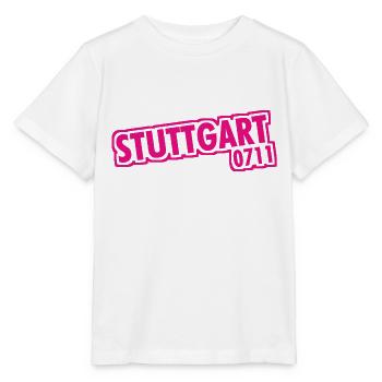 Stuttgart - 0711 - Area Code - Baden-Württemberg - Stanley/Stella MINI CREATOR Kids’ T-Shirt - white - Front - Maike (125cm)