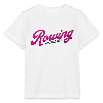 Aviron - veni vidi vici - Aviron Rameur Rameur - T-shirt bio MINI CREATOR Stanley/Stella Enfant - blanc - Devant - Maike (125cm)