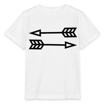 Flèches - T-shirt bio MINI CREATOR Stanley/Stella Enfant - blanc - Devant - Maike (125cm)