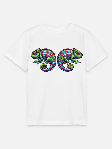 Chamäleon - Stanley/Stella Kinder T-Shirt MINI CREATOR - Weiß