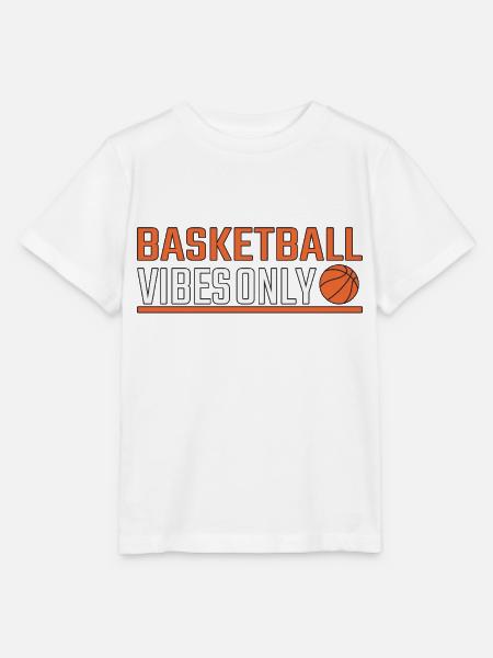 Basketball vibes only - Stanley/Stella Kinder T-Shirt MINI CREATOR - Weiß