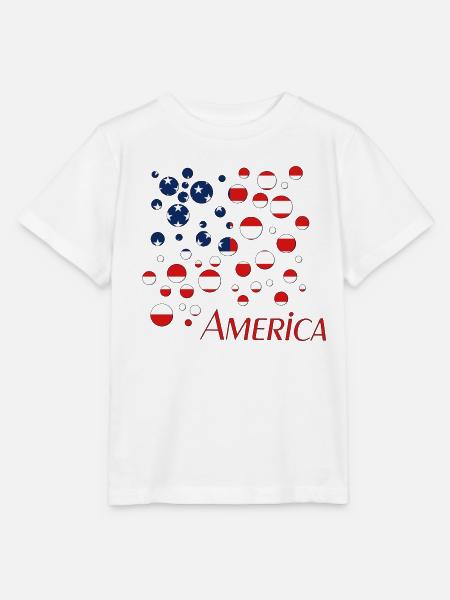 America - Stanley/Stella Kinder T-Shirt MINI CREATOR  - Weiß