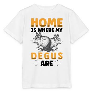Degu is my home rodent puff rat - Stanley/Stella MINI CREATOR Kids’ T-Shirt - white - Front - Maike (125cm)